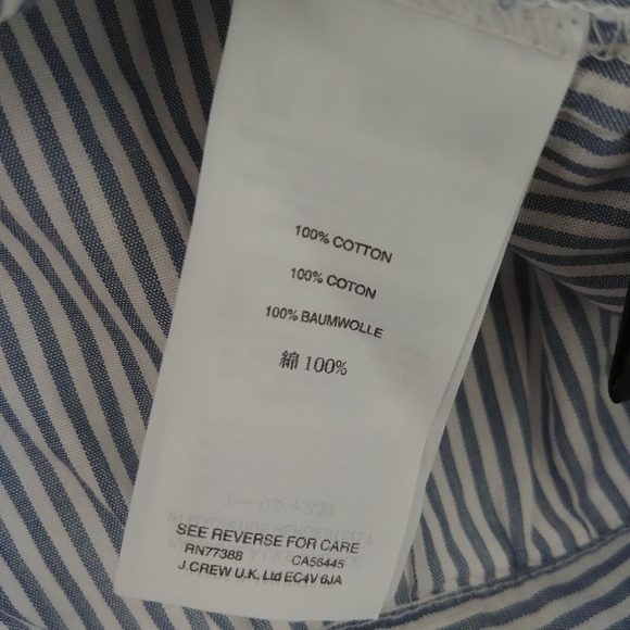 Madewell Wrap Top Indigo Stripe - Picture 4 of 6